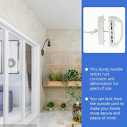 Patio Sliding Door Handle Set with Lock White – view 6