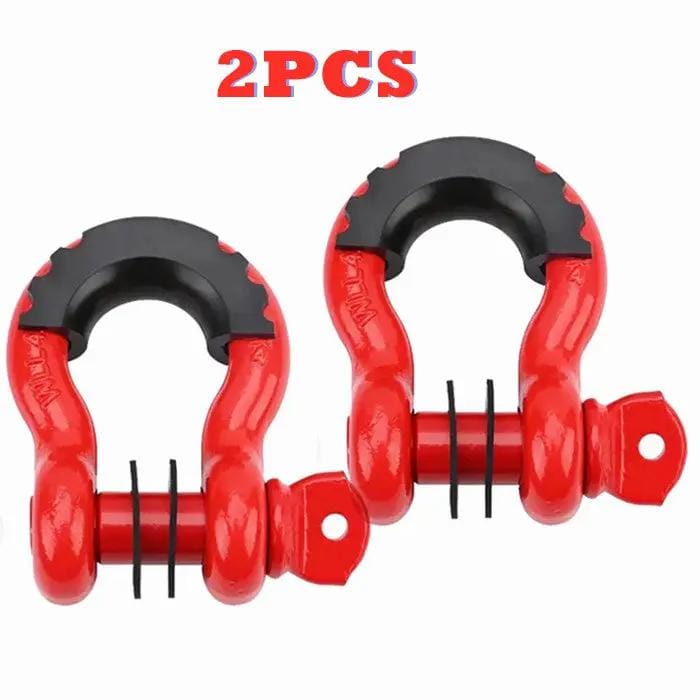 salelink.co.nz Unbranded 2 Pack D Ring Shackle 3/4" with 7/8" Screw Pin Two Pack D Ring Shackle Three Quarter Inch Screw Pin