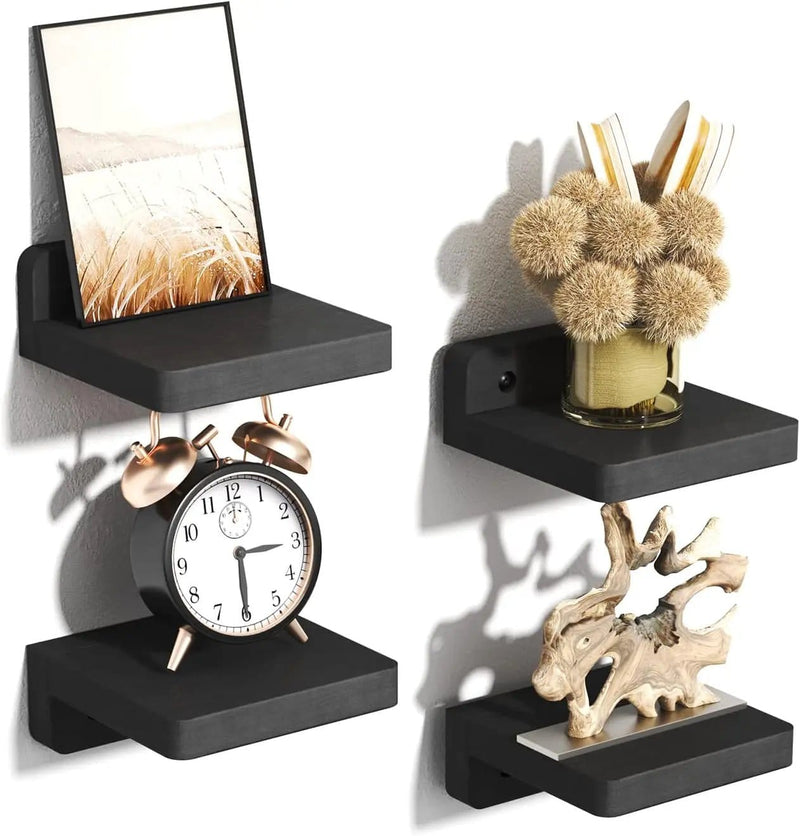 Mini Floating Shelves Wall Mounted Set of 4 – view 8