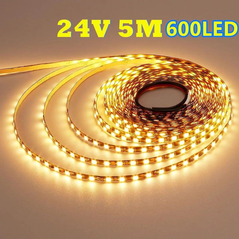 salelink.co.nz Unbranded 2835 24V 5M LED Strip Light Warm White 600LED 24V LED Strip Light 5M Warm White 600 LEDs SMD2835