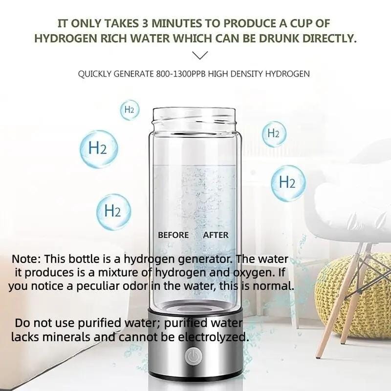salelink.co.nz Unbranded Hydrogen Water Generator Bottle Hydrogen Water Generator Bottle | Action Outdoors NZ