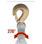 4-Wheel Metal Block Tackle Pulley System 20m – view 4