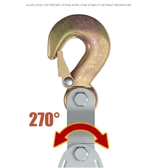 4-Wheel Metal Block Tackle Pulley System 20m – view 4