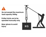 4-Wheel Metal Block Tackle Pulley System 20m – view 5