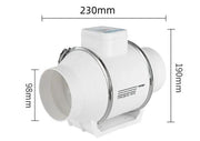 salelink.co.nz Unbranded 4inch Inline Extractor Fan Exhaust Duct 4inch Inline Extractor Fan Exhaust Duct | Action Outdoors NZ