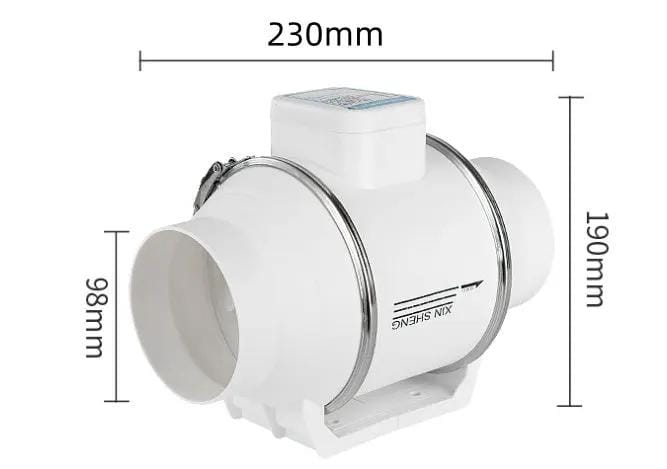 salelink.co.nz Unbranded 4inch Inline Extractor Fan Exhaust Duct 4inch Inline Extractor Fan Exhaust Duct | Action Outdoors NZ