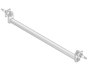 Trojan Drop Beam Axle 10 Drum 1750kg Bare Metal Lower Deck Height For Stable Leaf Spring Trailers – view 1