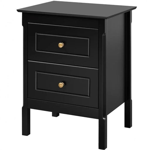 Yaheetech Large End Table with 2 Drawers Side Table Nightstand Large End Table with 2 Drawers Side Table Nightstand