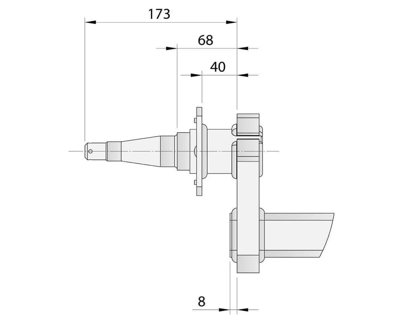 Trojan Drop Beam Axle 10 Drum 1750kg Bare Metal Lower Deck Height For Stable Leaf Spring Trailers – view 3