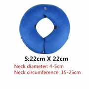 salelink.co.nz Unbranded Pet Dog Inflatable Cone Collar Medical Wound Soft S Blue Inflatable Dog E Collar For Wounds Recovery