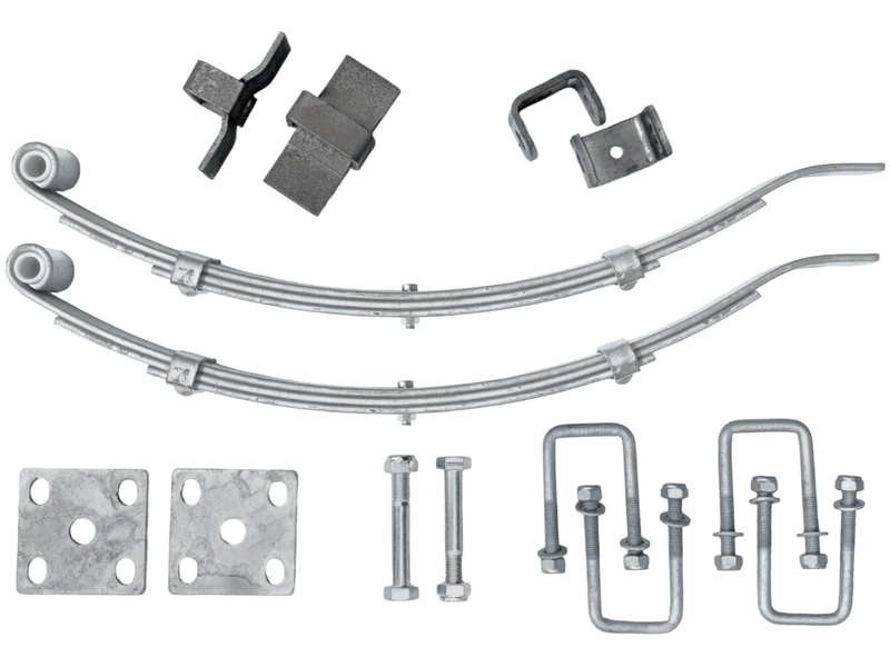 Trojan Multi Leaf Spring Kit Short Series 50mm 750kg Per Pair Complete Trailer Suspension – view 1