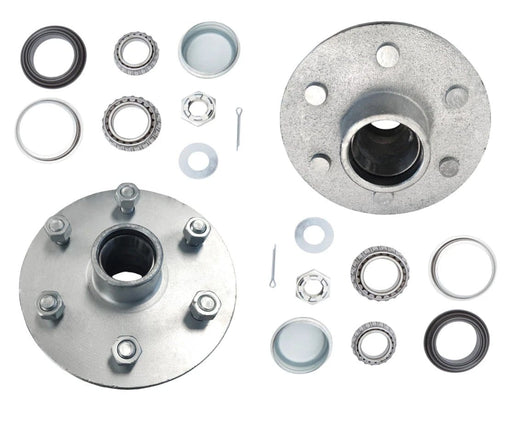 Trojan 1500kg Non Braked Hub Set Pair Galvanised No Stub Axles