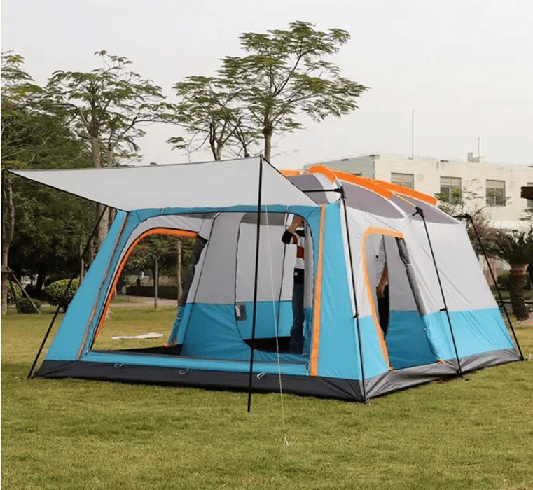 Camping Tent 8-12persons 430x305x203cm Blue – view 2