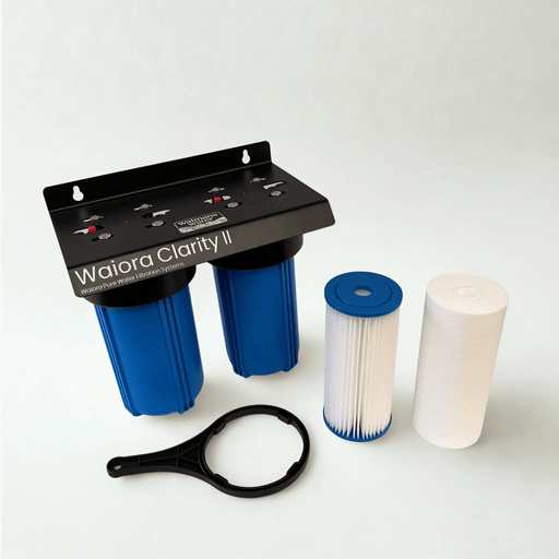 Waiora Clarity II Whole House Rainwater Filter - 2 Stage, 10 Inch Jumbo, Sediment Removal NZ