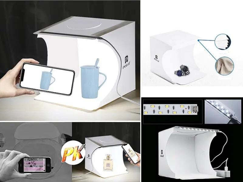 20cm PVC Foldable Photography STUDIO LED Light Tent, Small – view 7