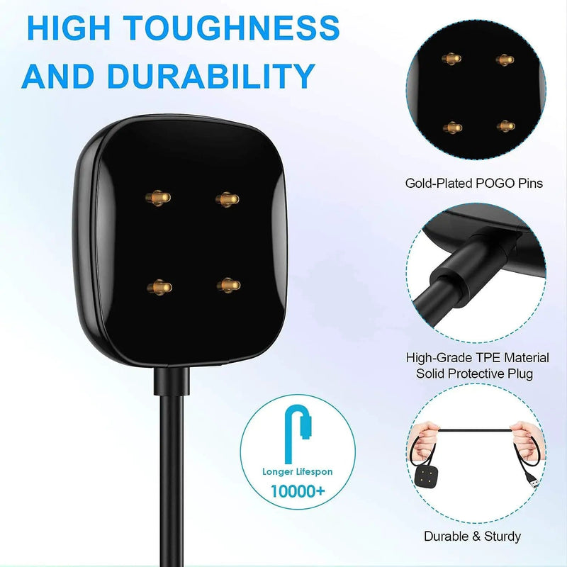 Fitbit Versa 3 / Versa 4 / Sense / Sense 2 Charger Cable 100cm – view 3