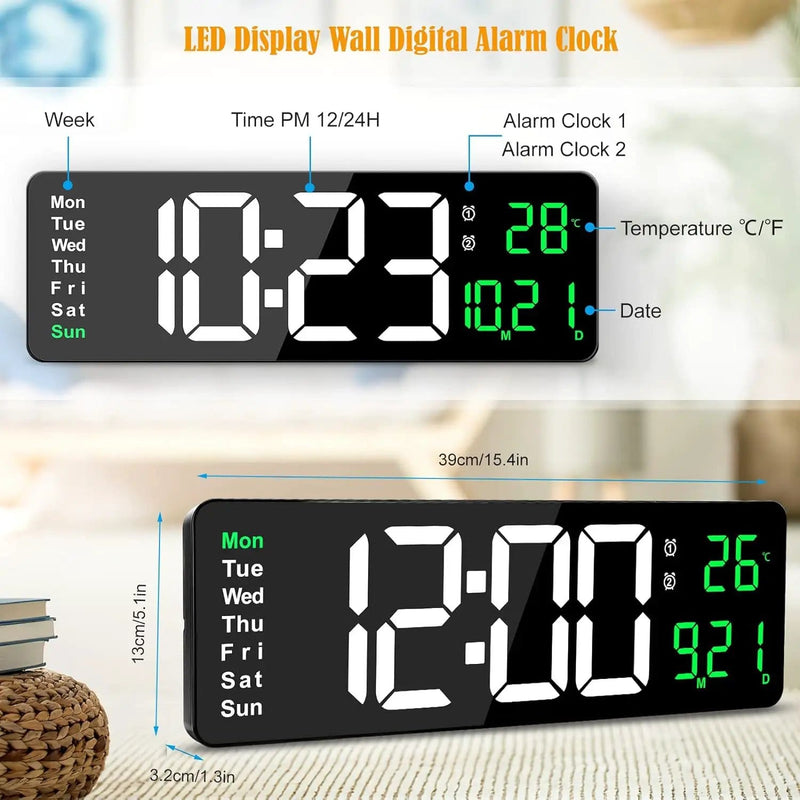 salelink.co.nz Unbranded Large Digital Wall Clock Large Digital Wall Clock | Action Outdoors NZ