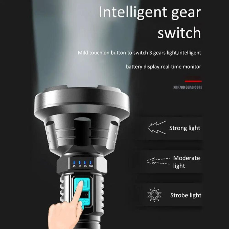 Super Bright Rechargeable Flashlight Torch – view 5
