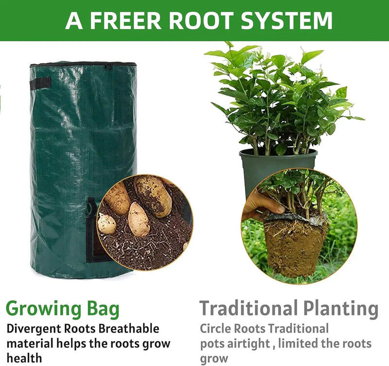 4x Reusable Compost Bin Bag 15 Gallon 35x60cm – view 2
