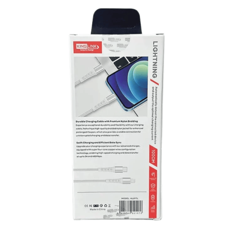 9eight5 Accessories Kinglink 1m 20W Type-C to Lightning Cable KL01TL Kinglink 1m 20W USB-C To Lightning Cable KL01TL