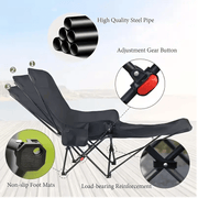 ECOTREK chair Adjustable Folding Chair with Footrest – 3 Recline Positions TMD7269 Adjustable Folding Chair with Footrest – 3 Recline Positions TMD7269