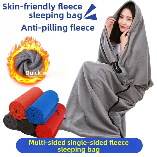 ECOTREK Sleeping bag Ecotrek Fleece Sleeping Bag Travel Blanket Liner Envelope ZC65501 Ecotrek Fleece Sleeping Bag Travel Blanket Liner Envelope ZC65501