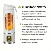 Portable Mini Blender USB Rechargeable Juicer Cup Smoothies Mixer Fruit Machine – view 3
