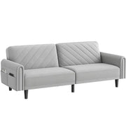 Yaheetech Convertible Sofa Bed Fabric 3-Seater Sofa Bed Convertible Sofa Bed Fabric 3-Seater Sofa Bed