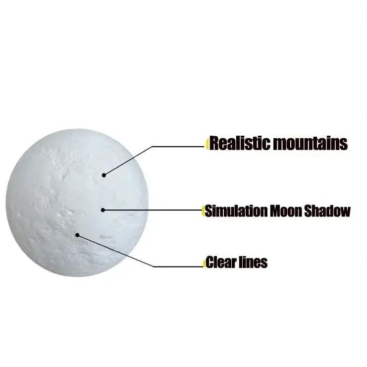 Habicare LED Moon Lamp Night Light LED Moon Lamp Night Light