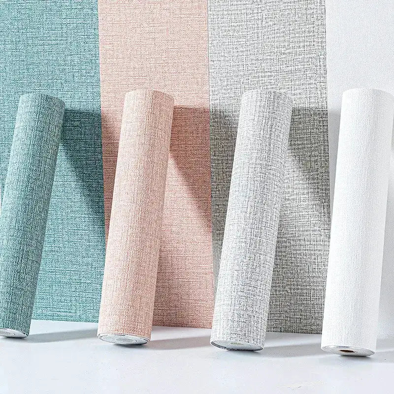 3D Linen Waterproof Self-Adhesive Wall Paper (5 colours available) – view 1