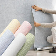 3D Linen Waterproof Self-Adhesive Wall Paper (5 colours available) – view 9