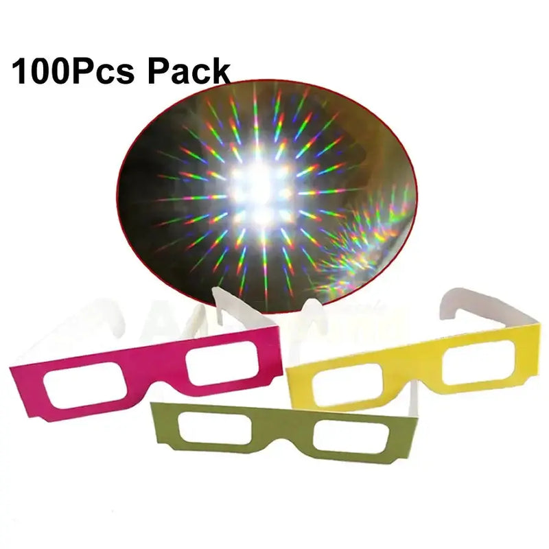 Habicare 9eight5 3D Rainbow Diffraction Glasses (100-Pack) 3D Rainbow Diffraction Glasses (100-Pack)