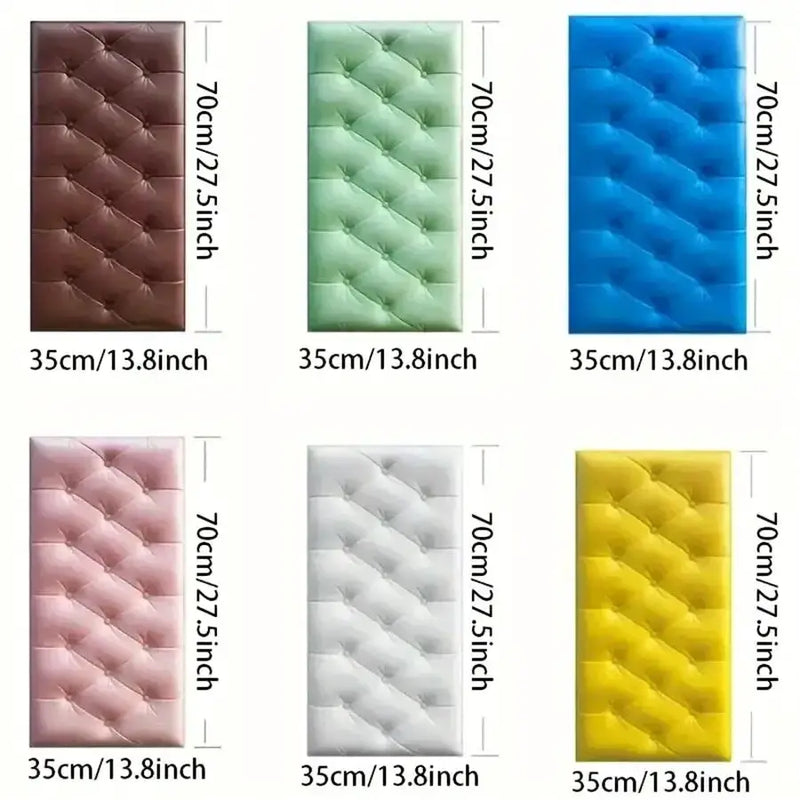 3D Self-Adhesive Foam Wall Stickers (9 colours available) – view 2