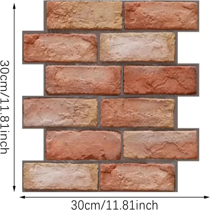 Habicare SS 3D Self-Adhesive Waterproof Wall Panels (10Pcs) 3D Self-Adhesive Waterproof Wall Panels (10Pcs)