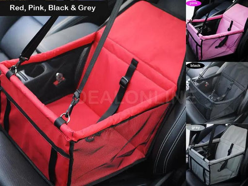 dealonline.co.nz dealonlinenz Waterproof Pet Cat Dog Car Seat Cover - Red Premium Waterproof Pet Car Seat Cover Premium Red
