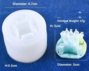 3D Castle and Frame Moulds Silicone Resin Moulds, Making Home Table Decoration – view 3