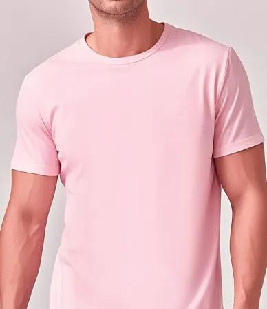 Solid Casual Crewneck T-Shirt — Loose Fit Pure Cotton | Men's Everyday Tee – view 36