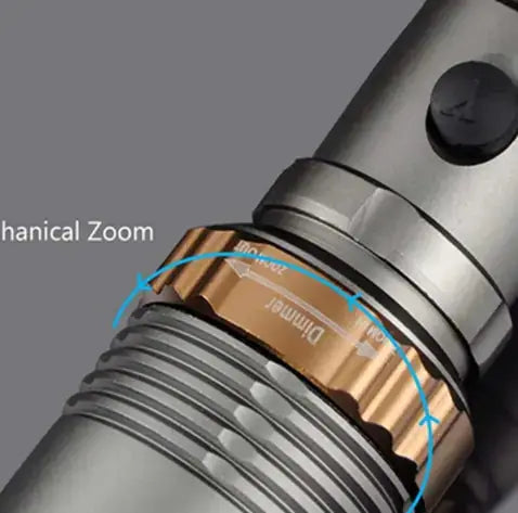 T6 LED Tactical Flashlight - Adjustable Focus Rechargeable Torch with 5 Modes – view 4