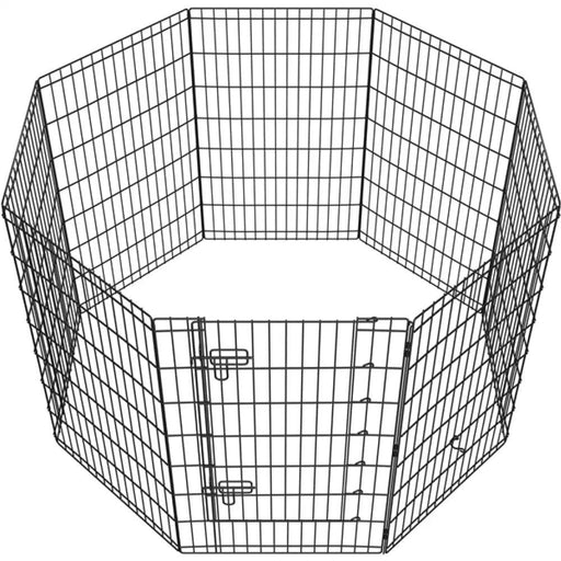 Yaheetech 8 Panel Foldable Metal Dog Exercise Pen 8 Panel Foldable Metal Dog Exercise Pen