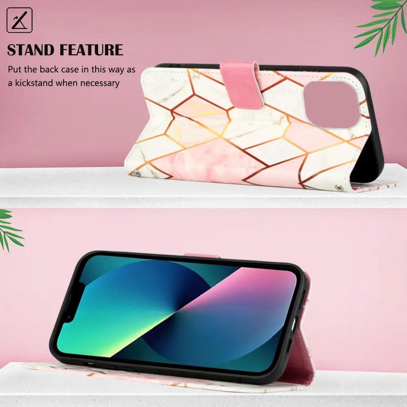 iPhone 14 Plus Case - Wallet Marble Pattern – view 5