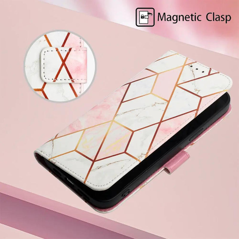 iPhone 14 Plus Case - Wallet Marble Pattern – view 4