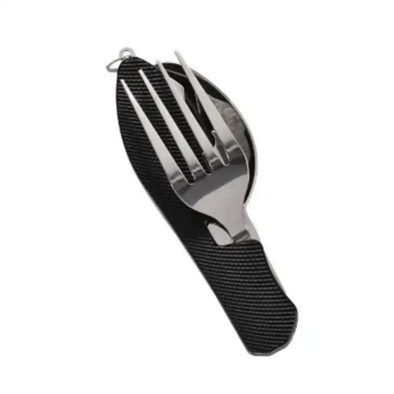 Habicare SS 4-in-1 Folding Camping Cutlery Set 4-in-1 Folding Camping Cutlery Set