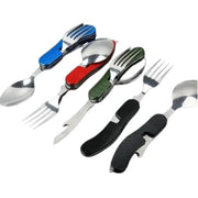 Habicare SS 4-in-1 Folding Camping Cutlery Set 4-in-1 Folding Camping Cutlery Set