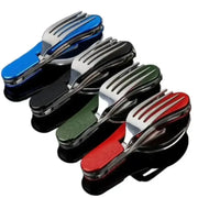 Habicare SS 4-in-1 Folding Camping Cutlery Set 4-in-1 Folding Camping Cutlery Set