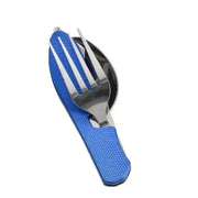 Habicare SS 4-in-1 Folding Camping Cutlery Set 4-in-1 Folding Camping Cutlery Set