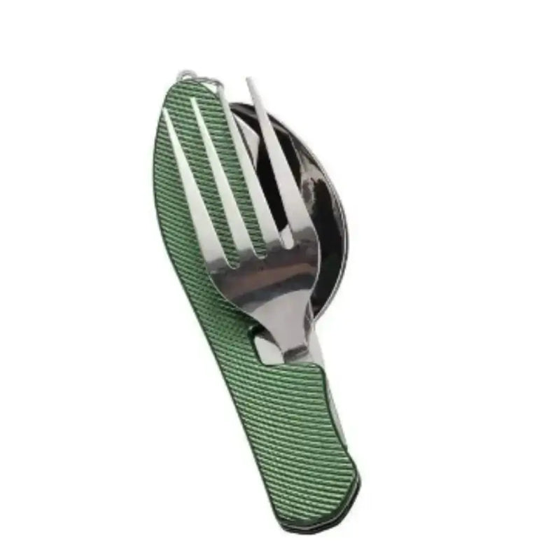 Habicare SS 4-in-1 Folding Camping Cutlery Set 4-in-1 Folding Camping Cutlery Set