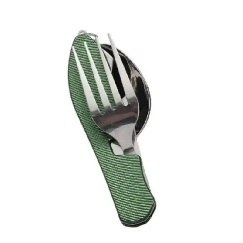 Habicare SS 4-in-1 Folding Camping Cutlery Set 4-in-1 Folding Camping Cutlery Set