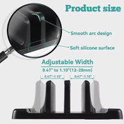 techplus 4 in 1 Vertical Laptop Stand for Desktop Notebook Dock 4 in 1 Vertical Laptop Stand for Desktop Notebook Dock