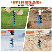 Habicare Heavy-Duty Spiral Ground Anchors (pack of 4) Heavy-Duty Spiral Ground Anchors (pack of 4)