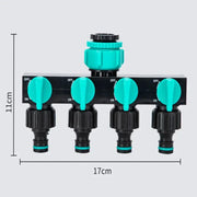 4-Way Garden Water Splitter with European Standard Threads – view 4
